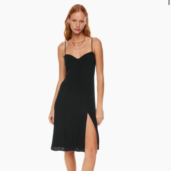 Aritzia Sunday Best Black Viola Midi Dress - Picture 2 of 10
